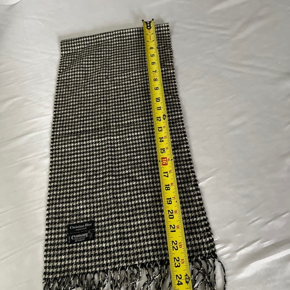 Vintage Christian Dior Monsieur Houndstooth Scarf - Picture 4 of 5